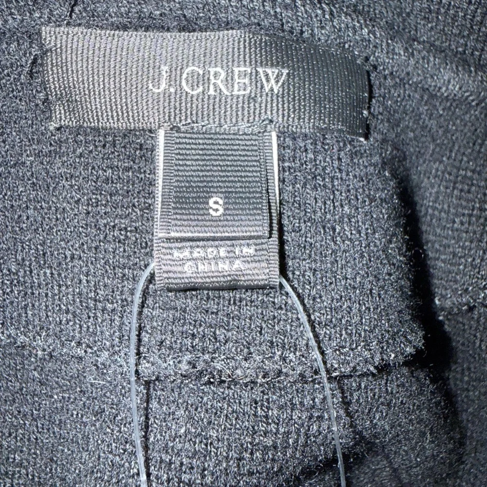J. CREW Sophie‎ Open Front Sweater Blazer in Black Knit Jacket size Small